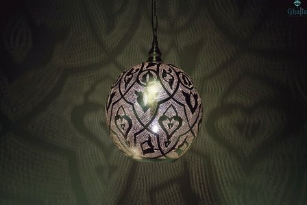 Oosterse lamp Alhambra Ghalia M aan donker