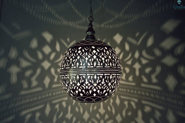 Amira lamp oosterse hanglamp Ghalia donker